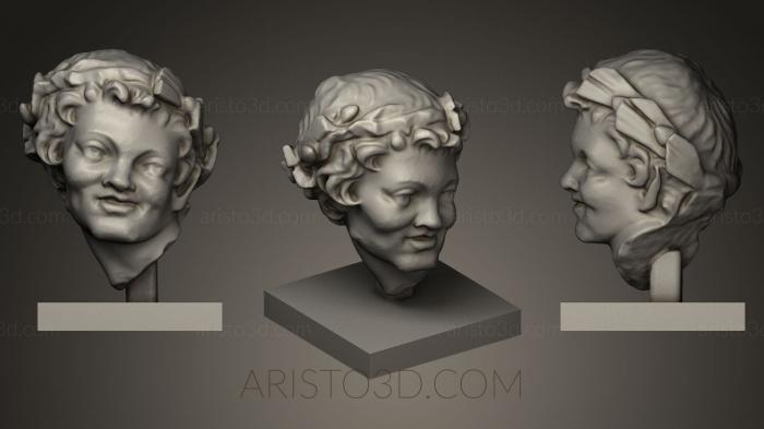 Busts and heads antique and historical (BUSTA_0306) 3D model for CNC machine